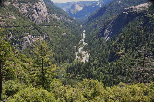 waterfall in the distance